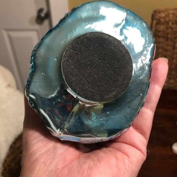 Blown Glass Large 8" Lighthouse Crashing Waves Christmas Ornaments Sugared - Picture 7 of 7